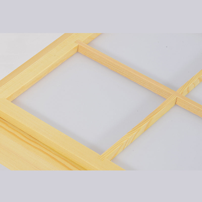 Nouveau Plafonnier encastré en bois moderne à 1 lumière LED pour salon