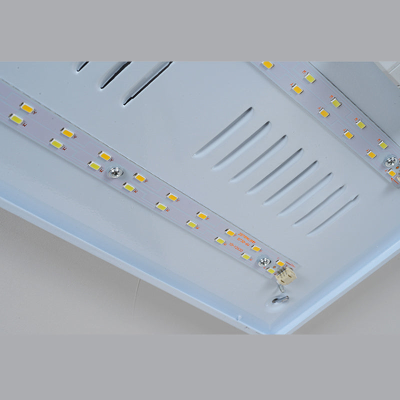 Nouveau Plafonnier encastré en bois moderne à 1 lumière LED pour salon