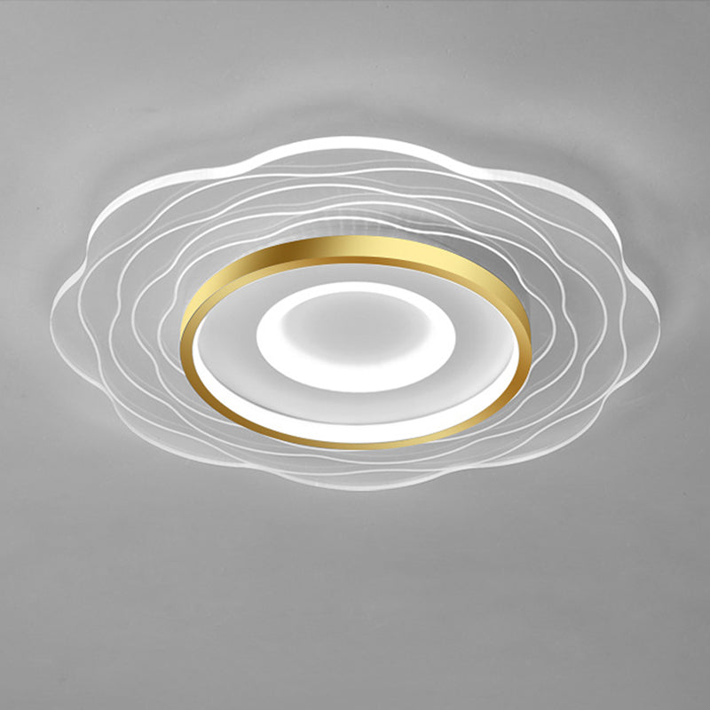 Bloem Flush Mount Plafond Licht Acryl Modern Eenvoud Flush Mount Plafond licht voor slaapkamer