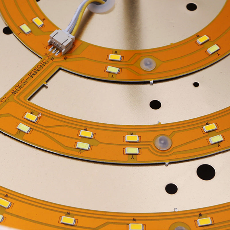 Gouden ronde kristallen LED-inbouw in moderne luxe stijl metalen plafondlamp voor woonkamer