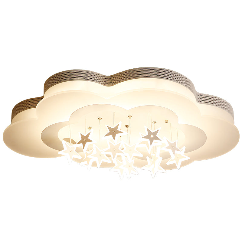 Kinderkamer plafondlamp moderne wolken en sterren warme slaapkamer jongens- en meisjeskamer oogbescherming lampen