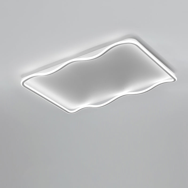 Rechthoek Vorm Wit 1-Licht Flush Mount LED Verlichting Nieuwe Moderne Plafond Licht Profiel