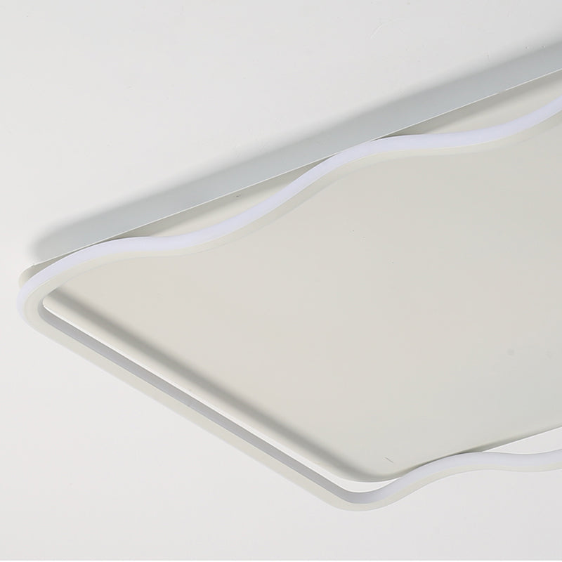 Rechthoek Vorm Wit 1-Licht Flush Mount LED Verlichting Nieuwe Moderne Plafond Licht Profiel