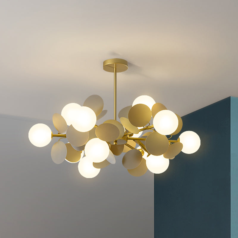 Bubbles Bedroom Ceiling Pendant Light Metal Nordic Style Chandelier Light Fixture