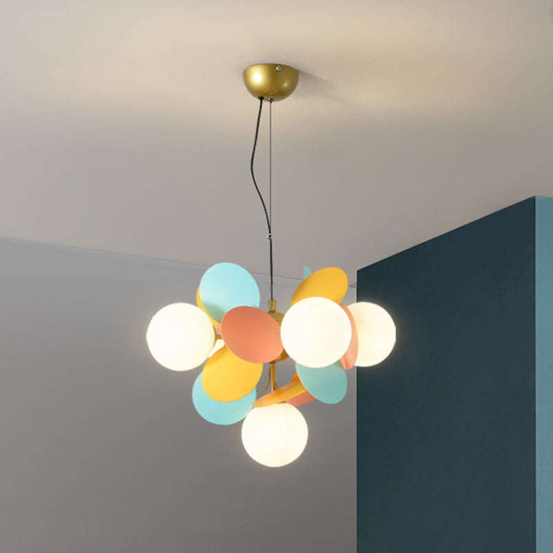 Bubbles Bedroom Ceiling Pendant Light Metal Nordic Style Chandelier Light Fixture