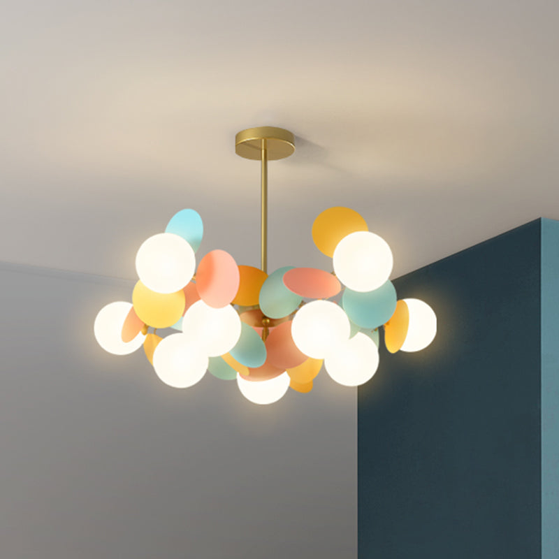 Bubbles Bedroom Ceiling Pendant Light Metal Nordic Style Chandelier Light Fixture