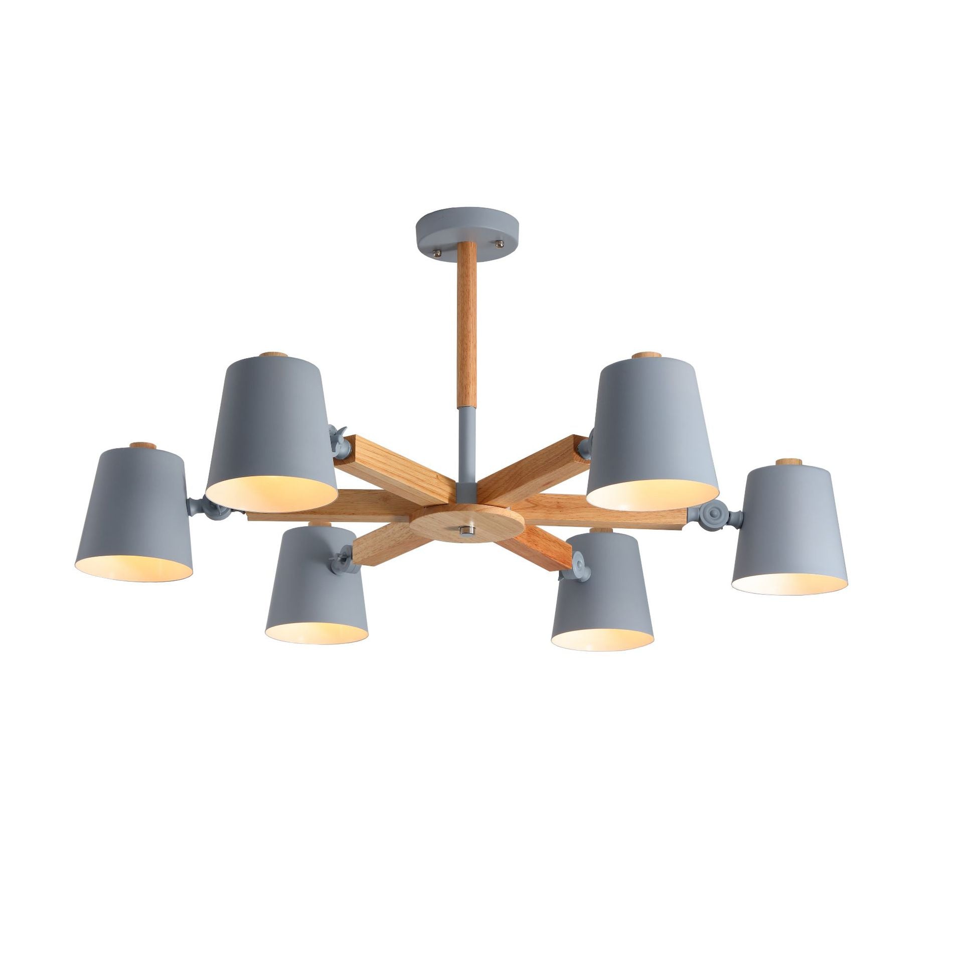 Conische kroonluchterlamp Moderne metalen hanglamp voor woonkamer