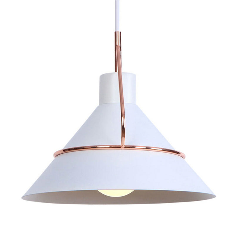 Metal Cone Mini 1-Light Pendant Lamp 9.8" Wide Industrial Style Lighting Fixture for Corridor Aisle
