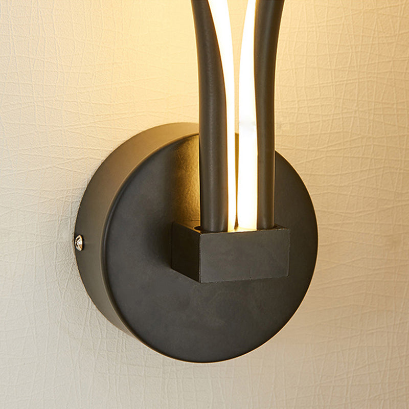 Modern Minimalist Style Linear Wall Sconce Lighting Acrylic Wall Mount Light for Living Room