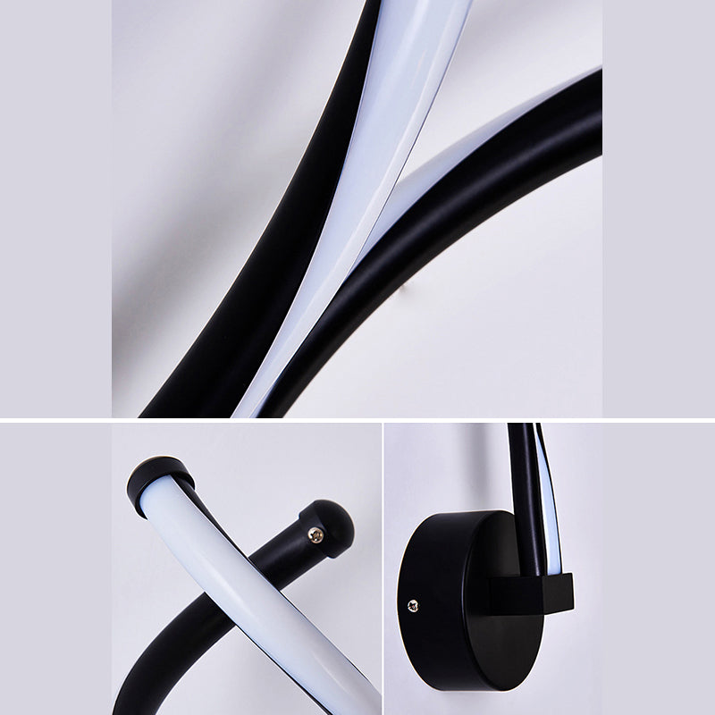 Modern Minimalist Style Linear Wall Sconce Lighting Acrylic Wall Mount Light for Living Room