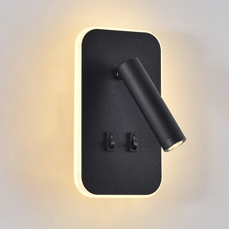 Modern Minimalist Style Cylinder Wall Mounted Lighting Metal Wall Lamp