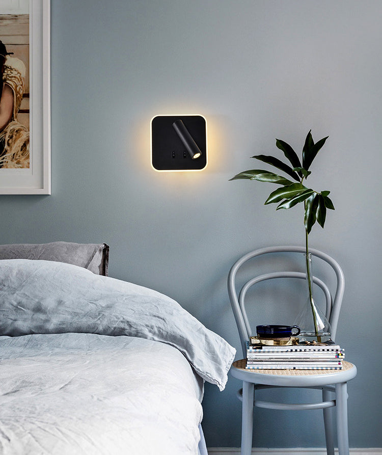 Modern Minimalist Style Cylinder Wall Mounted Lighting Metal Wall Lamp