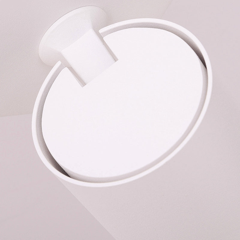 Modern Minimalist Minimalist Cilindro Accensione montata in metallo 1 Lampada da parete leggera