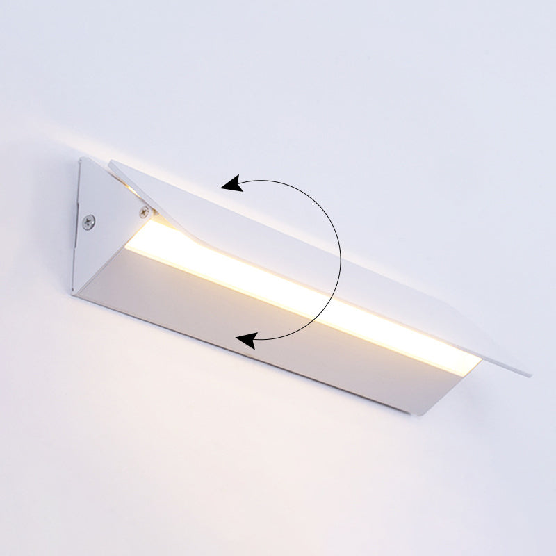Accesorios de luz rectangulares de aluminio apliques de pared de estilo minimalista modernos para sala de estar