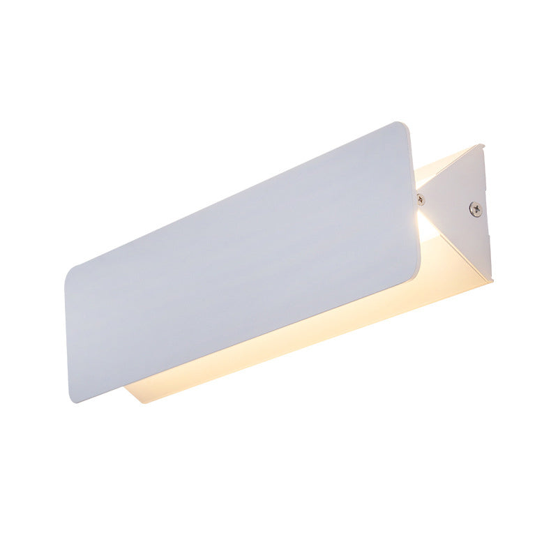 Accesorios de luz rectangulares de aluminio apliques de pared de estilo minimalista modernos para sala de estar