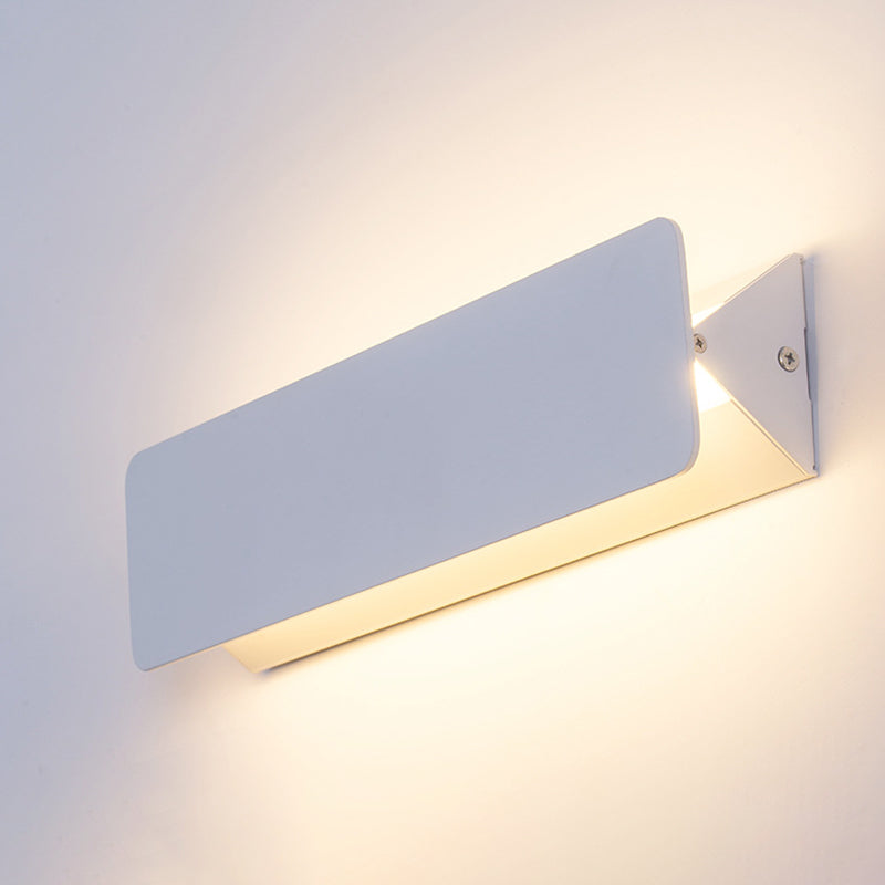 Accesorios de luz rectangulares de aluminio apliques de pared de estilo minimalista modernos para sala de estar
