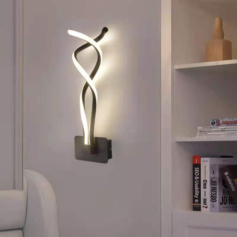 Modern Minimalist Style Linear Wall Mounted Light Fixture Acrylic Wall Sconces for Living Room