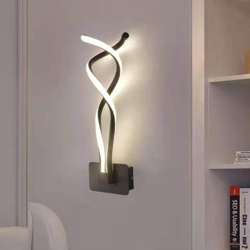 Modern Minimalist Style Linear Wall Mounted Light Fixture Acrylic Wall Sconces for Living Room