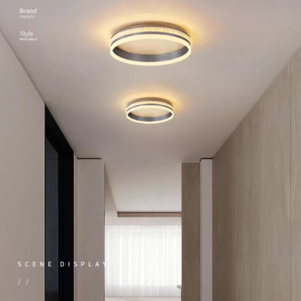 Circle Flush Light Fixtures 1 Light Acrylic Modern Simplicity Flush Mount Ceiling Light Fixture