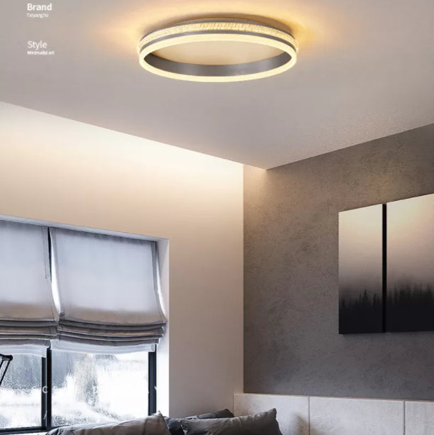 Circle Flush Light Fixtures 1 Light Acrylic Modern Simplicity Flush Mount Ceiling Light Fixture