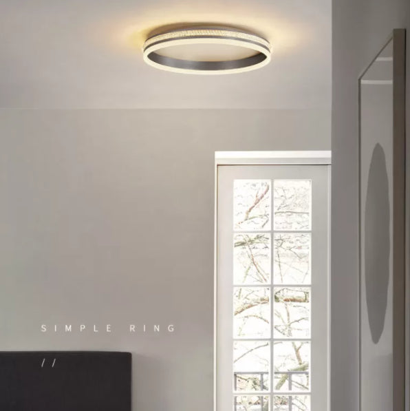 Circle Flush Light Fixtures 1 Light Acrylic Modern Simplicity Flush Mount Ceiling Light Fixture