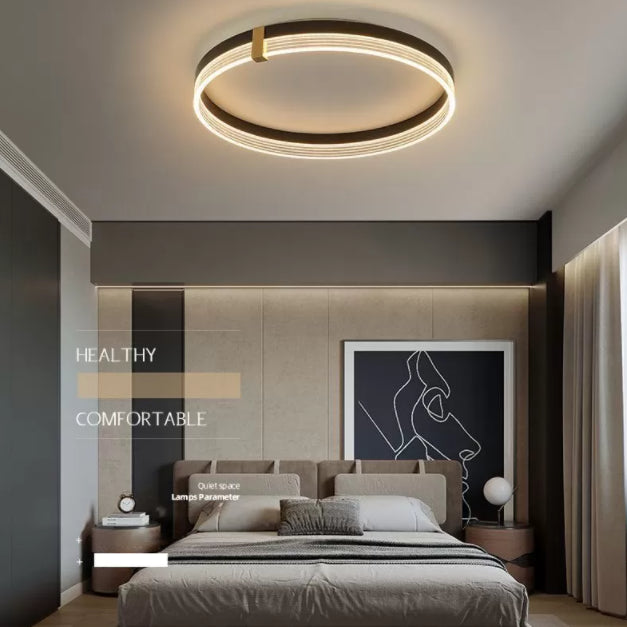 Geometric LED Flush Mount Ceiling Light Modern Simplicity Acrylic Ceiling Mount Chandelier for Bedroom