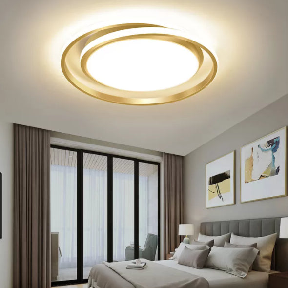 Circle Ring Flush Light Fixtures Modern Simplicity Acrylic Ceiling Light Fixture for Bedroom