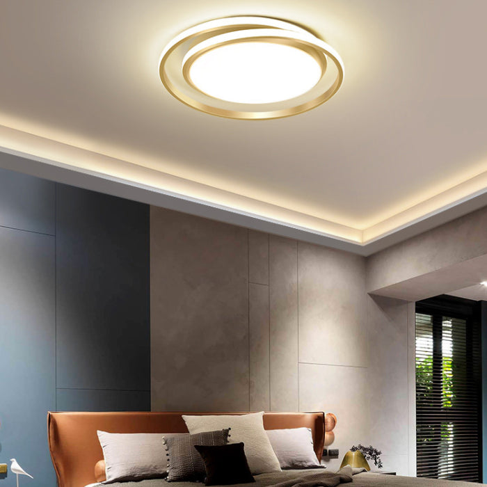 Circle Ring Flush Light Fixtures Modern Simplicity Acrylic Ceiling Light Fixture for Bedroom