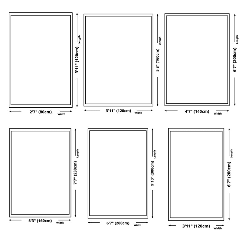 Blue Tone Modern Indoor Rug Polyester Plant Print Carpet Easy Care Rug for Home Decoration