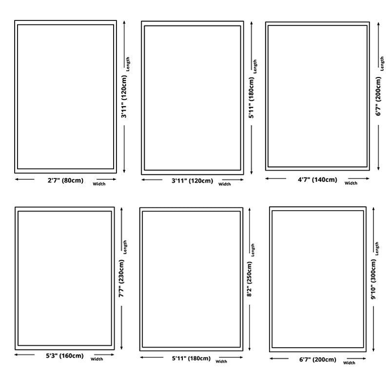 Blue Tone Modern Indoor Rug Polyester Plant Print Carpet Easy Care Rug for Home Decoration