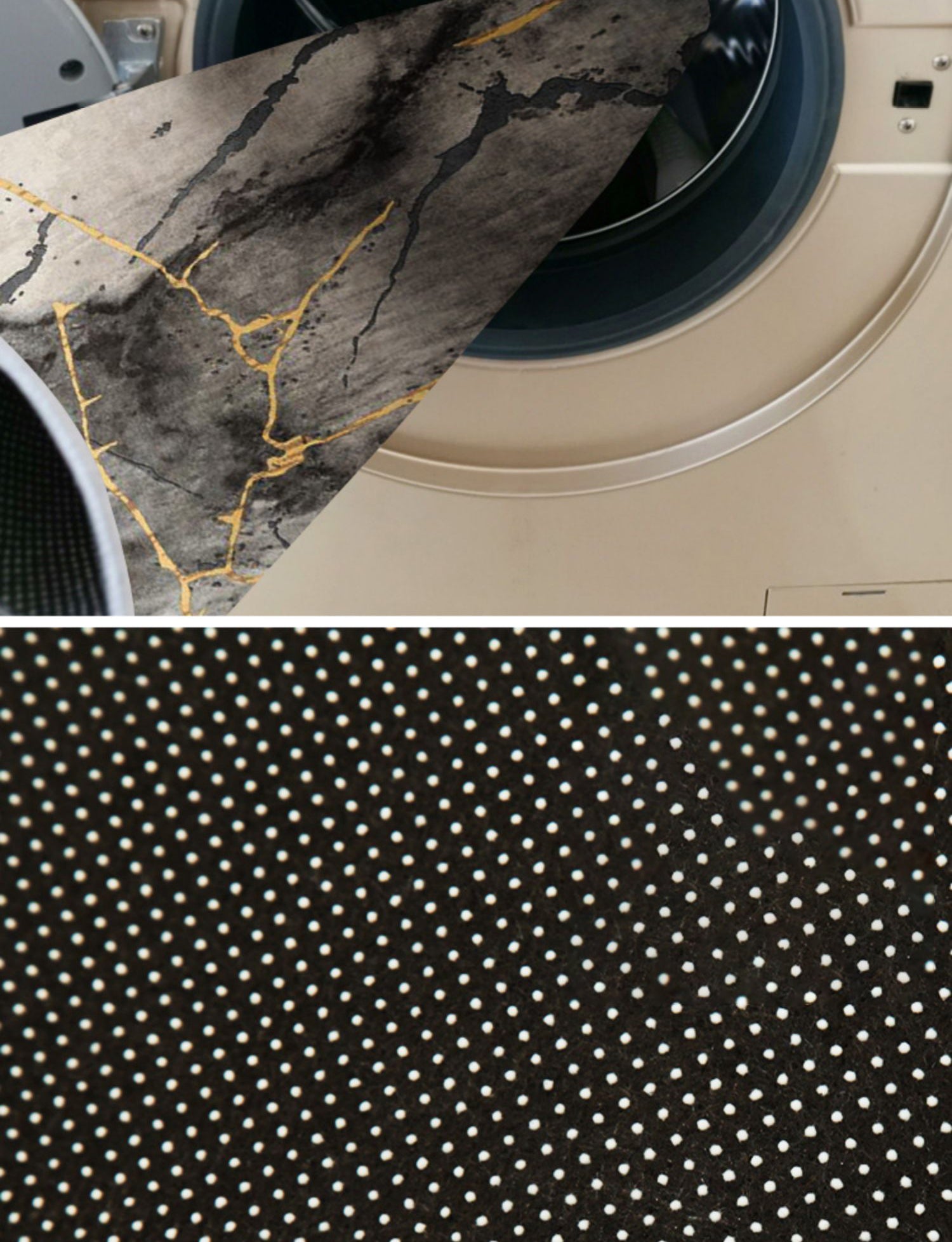 Grauston moderner Fläche Teppich Polyester Federdruck Teppich nicht rutschfestem Innenteppich für Wohnzimmer