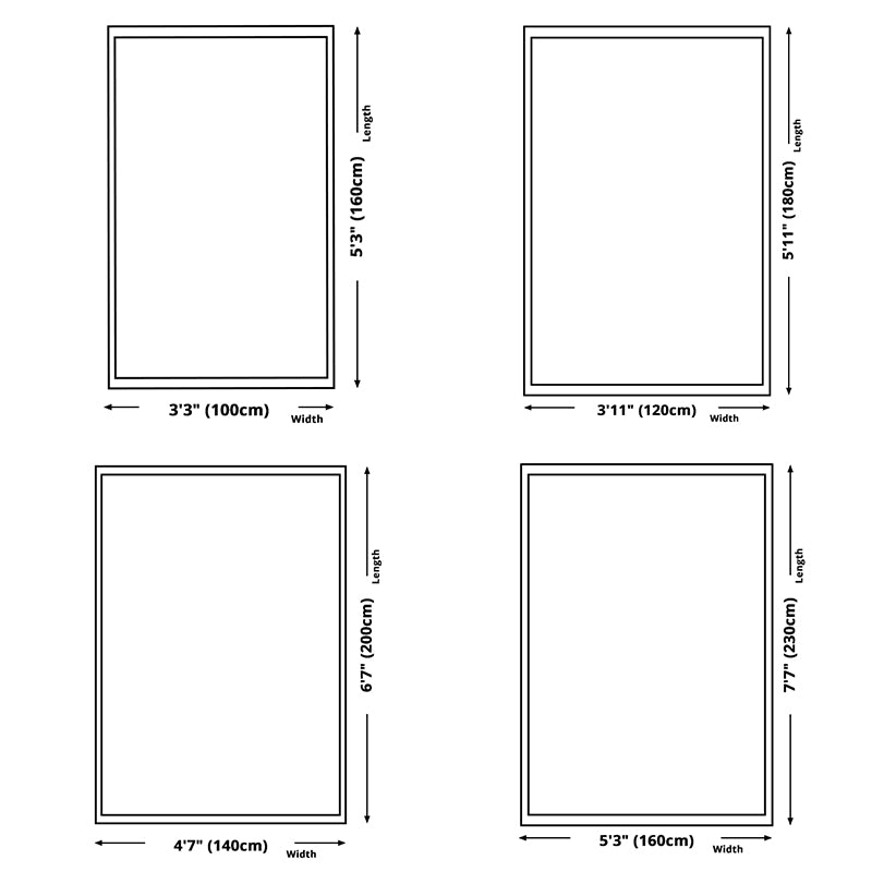 Green Tone Modern Area Carpet Polyester Plant Pattern Indoor Rug Anti-Slip Backing Carpet for Living Room