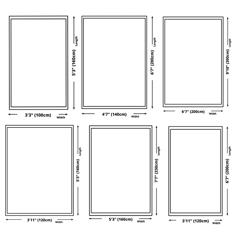 Multicolor Simple Indoor Rug Polyester Feather Print Rug Non-Slip Backing Indoor Rug for Living Room