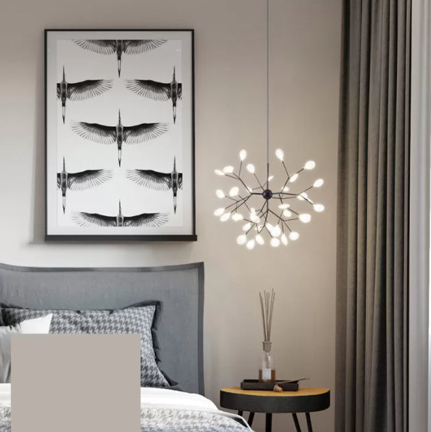 Estilo minimalista moderno techo en aerosol Costilla colgante de metal claro para sala de estar para sala de estar