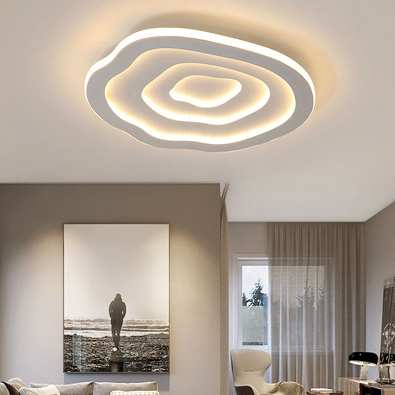 Plafonnier encastré en forme de nuage en acrylique, luminaire de plafond moderne et simple pour chambre à coucher