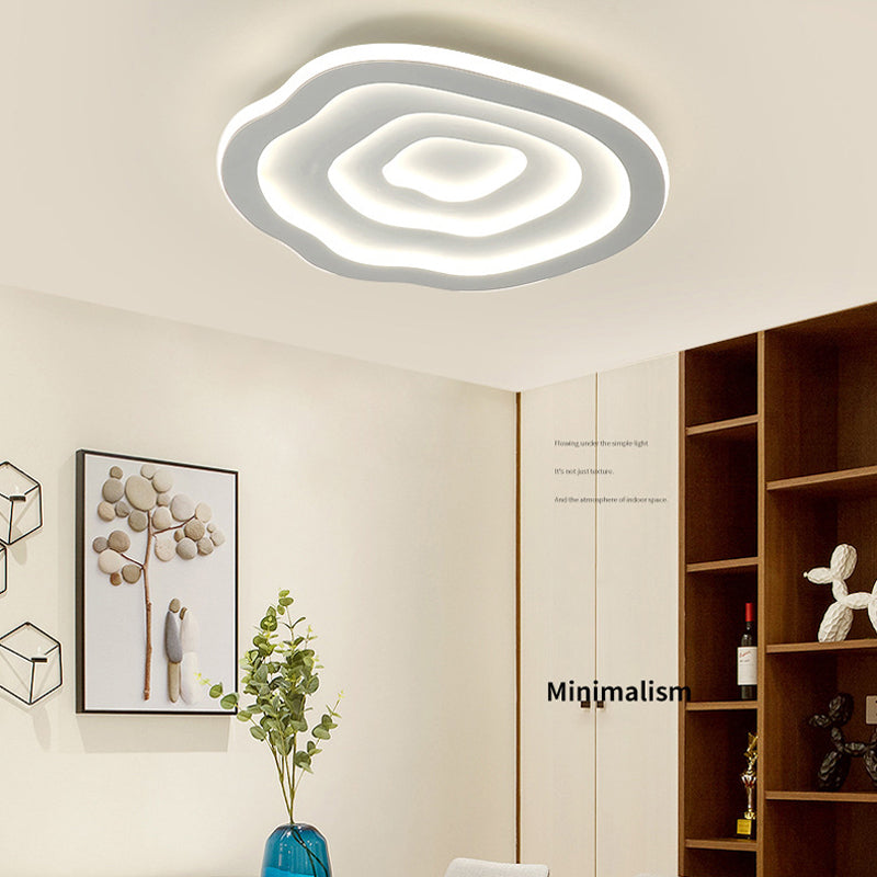 Plafonnier encastré en forme de nuage en acrylique, luminaire de plafond moderne et simple pour chambre à coucher