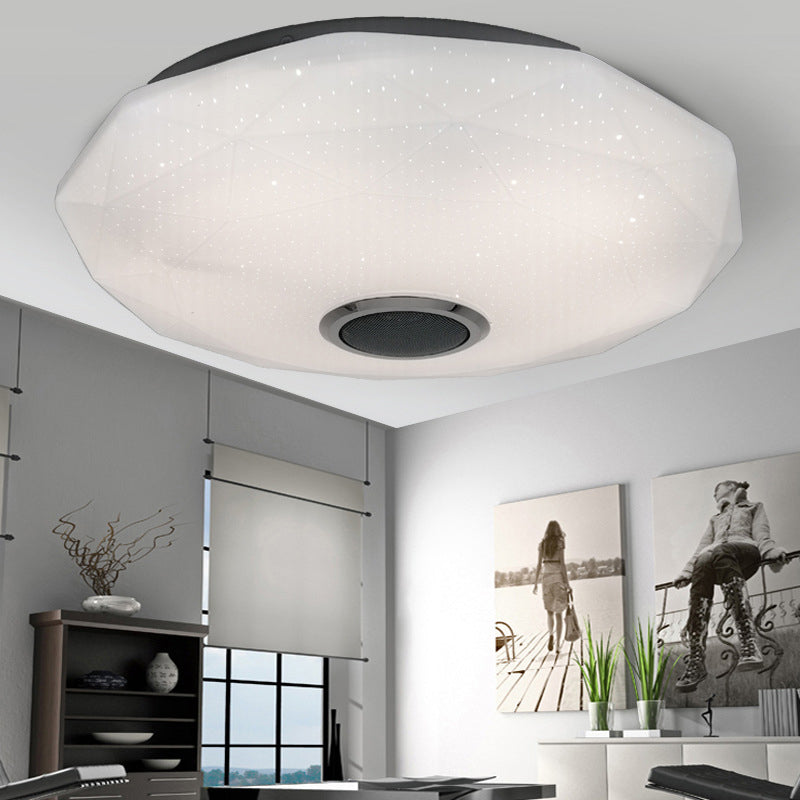 Flush Mount LED Ceiling Light Wireless Mobile Phone Control Bedroom Lighting Fixture