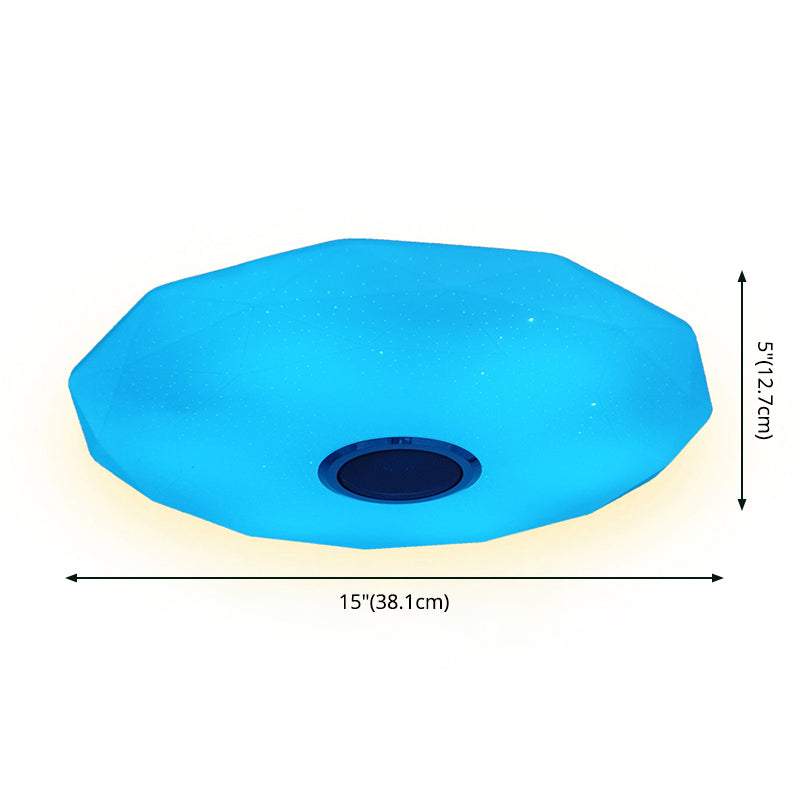 Flush Mount LED Ceiling Light Wireless Mobile Phone Control Bedroom Lighting Fixture