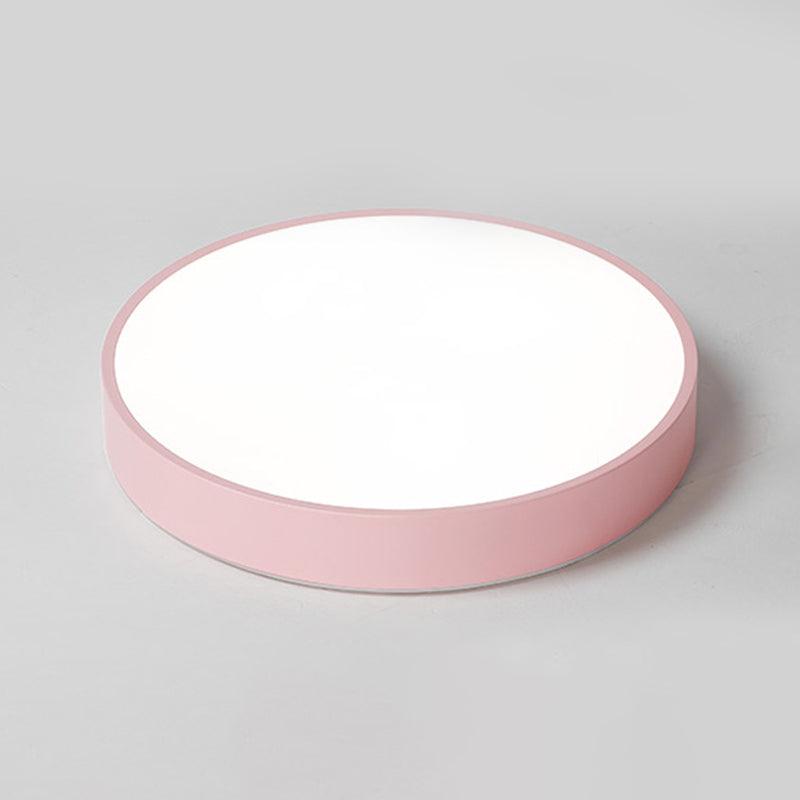 Round Flushmount Lights Macaron Acrylic Ceiling Mounted Fixture for Living Room