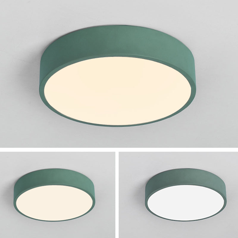 Round Flushmount Lights Macaron Acrylic Ceiling Mounted Fixture for Living Room