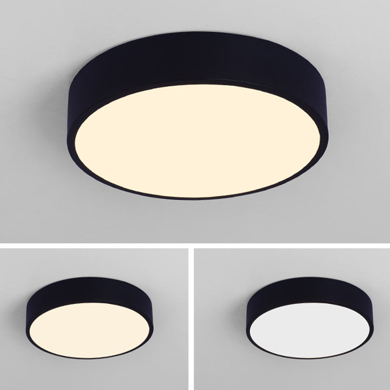 Round Flushmount Lights Macaron Acrylic Ceiling Mounted Fixture for Living Room