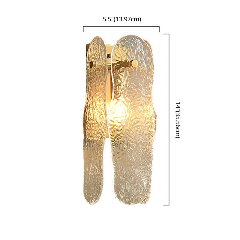 Modern Minimalist Style Sconce Light Fixtures Glass Wall Lighting for Living Room