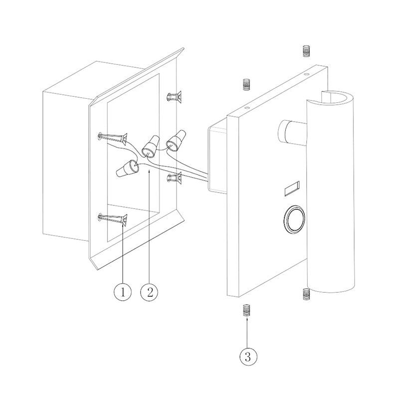 Lampe à applique à LED de base en métal carré 4.3 "H MINI MINI MINI MINI MONTRE LECTURE POUR LA CHAMBRE