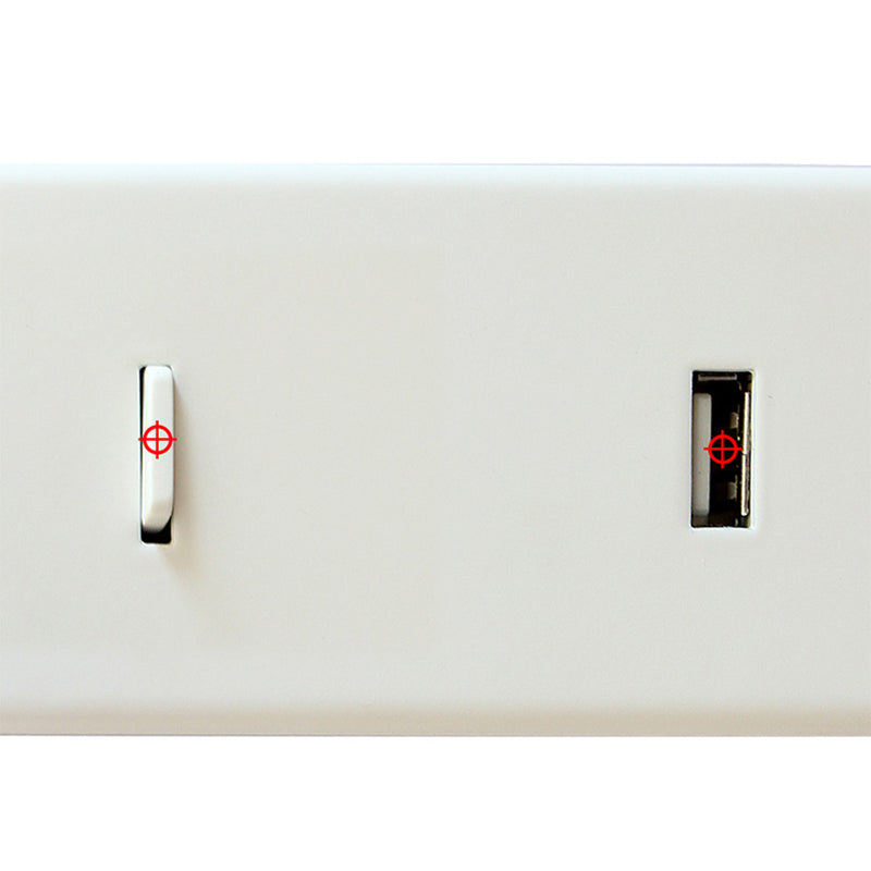 7.8 Inch Height Nordic Style LED Wall Lamp USB Port Design Aluminum Simplicity Bedside Reading Lamp with Switch