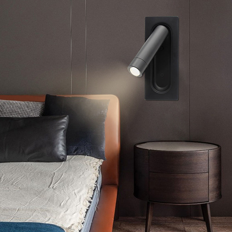 7 "H MODERNO Montaje de montaje LED LEAK DEL SITBILLO OBJUNTO DESEJO Cilíndrica Lámpara de lectura de la noche