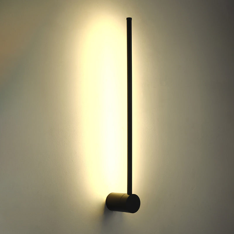 Modern Simplicity Style RGB Wall Sconce Black Long Strip Ambiance Decorative LED Wall Lamp for Restaurant Bar