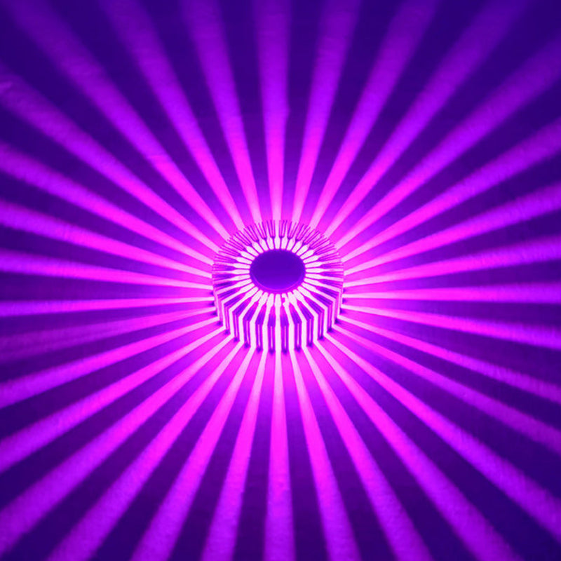 Lampada a parete a led in alluminio in alluminio in stile moderno raggio di scoppio rgb lampade per la decorazione del corridoio per corridoi