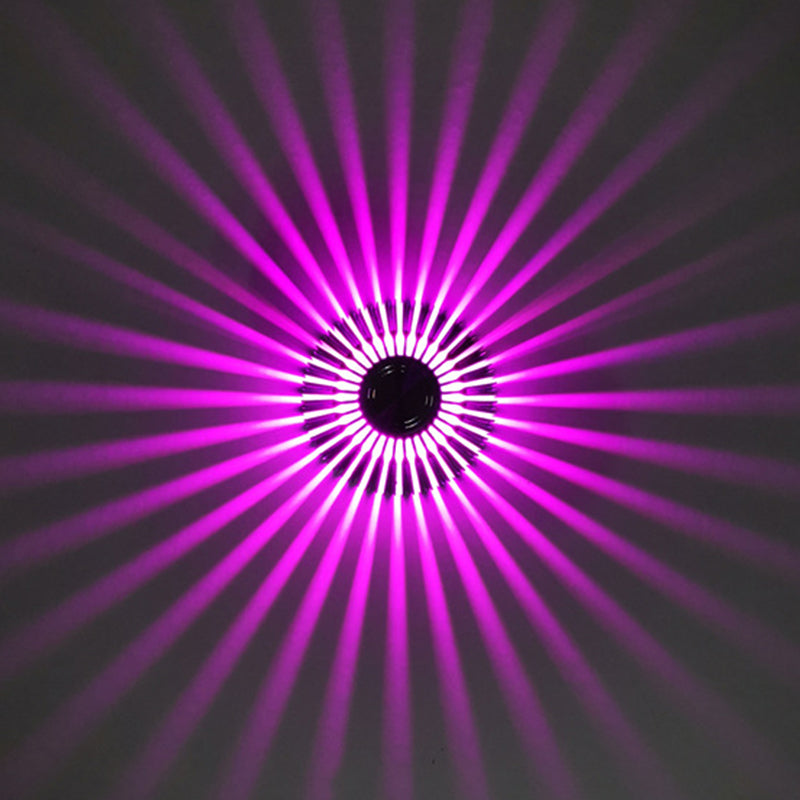 Lampada a parete a led in alluminio in alluminio in stile moderno raggio di scoppio rgb lampade per la decorazione del corridoio per corridoi