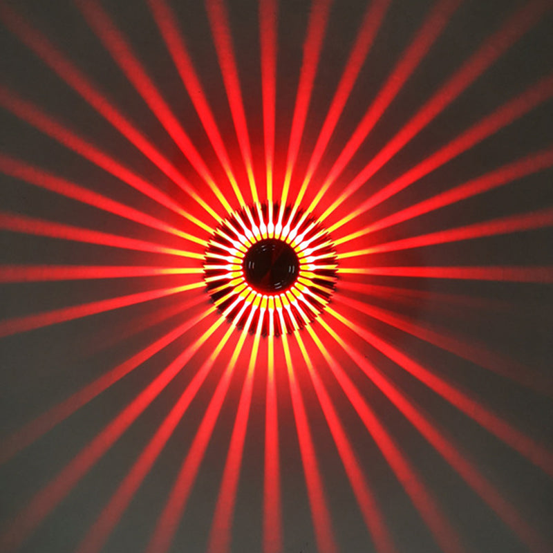 Lampada a parete a led in alluminio in alluminio in stile moderno raggio di scoppio rgb lampade per la decorazione del corridoio per corridoi