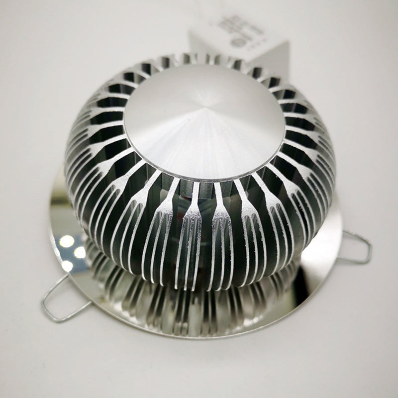 Modern Style LED Wall Lamp Sliver Metal Hollowed Out Sconce Lighting in RGB Color Light with Remote Control